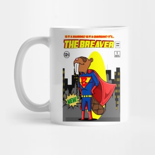 The Breaver Funny Beaver Superhero Parody Comics Mug